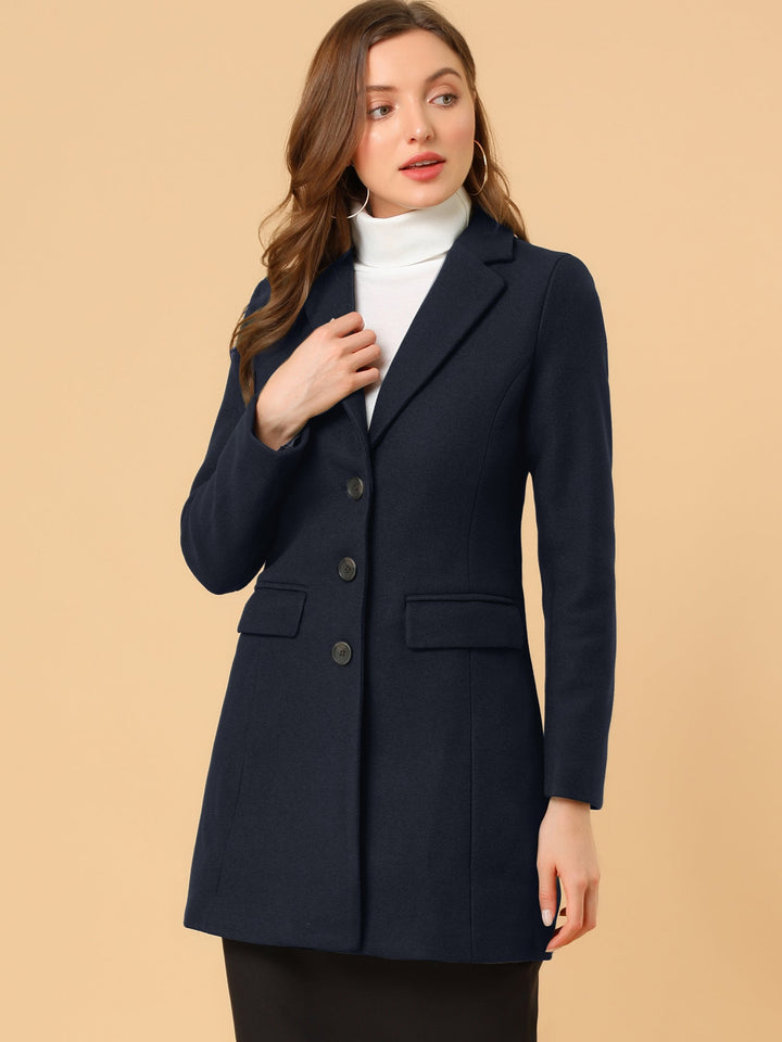 Bertille classic tailored coat with collar – image 30