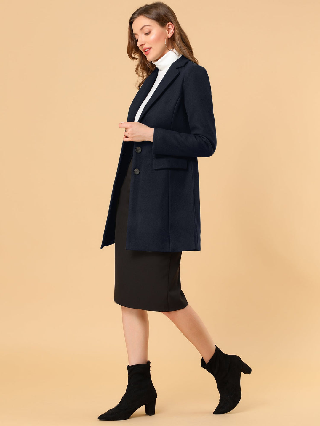 Bertille | Elegant Classic Tailored Coat with Collar