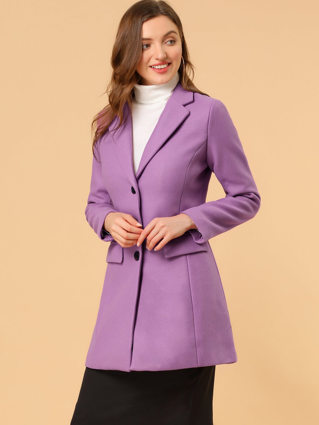 Bertille classic tailored coat with collar – image 26