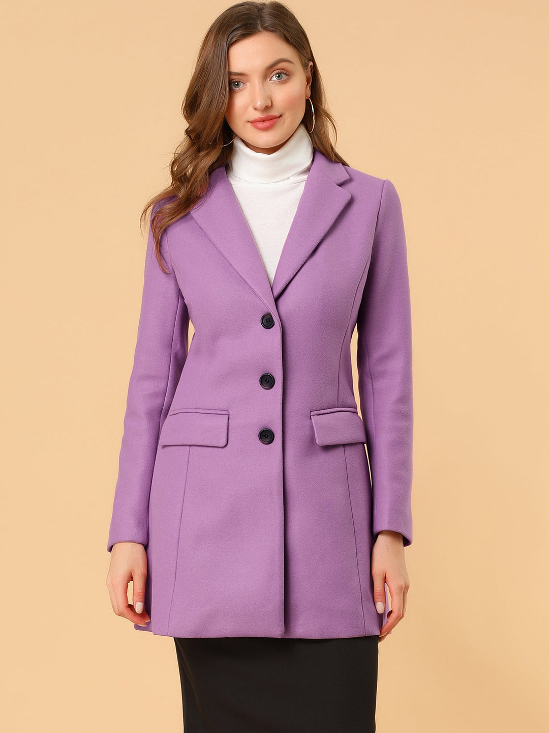 Bertille classic tailored coat with collar – image 27