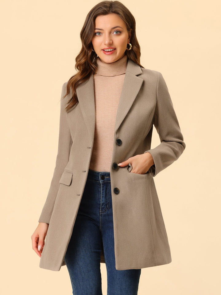 Bertille classic tailored coat with collar – image 23