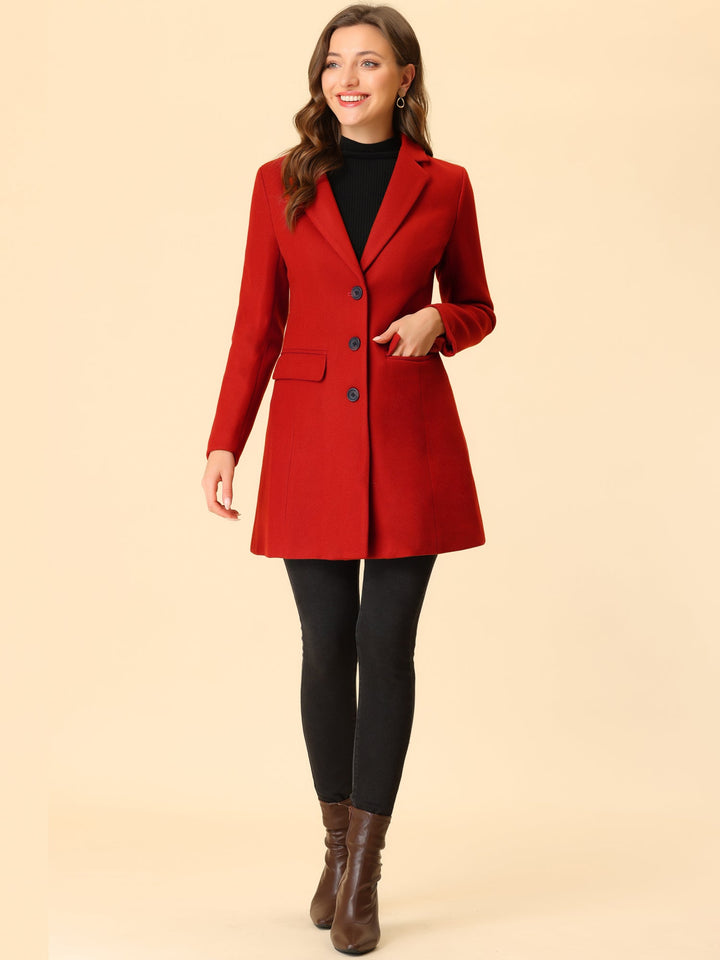 Bertille classic tailored coat with collar – image 5