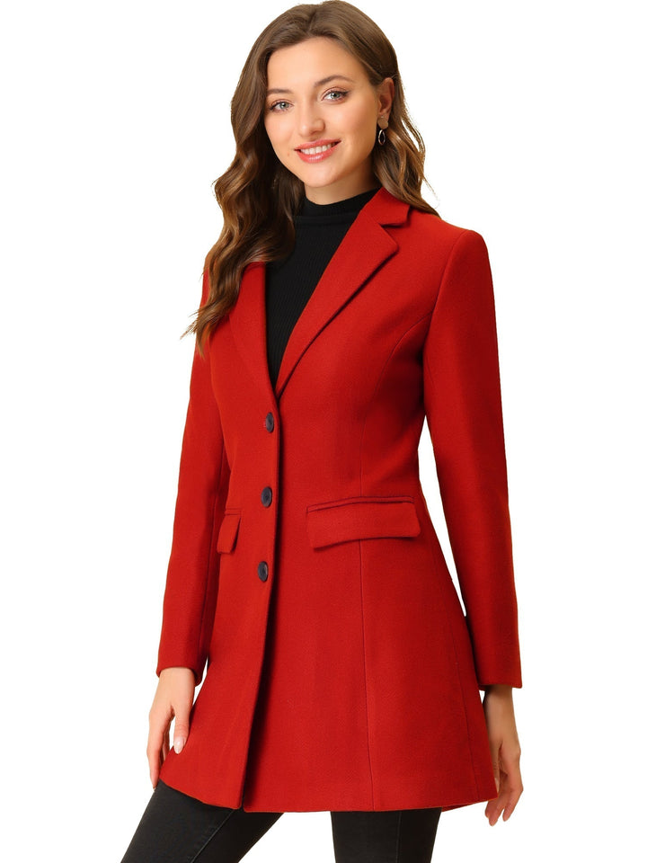 Bertille classic tailored coat with collar – image 19