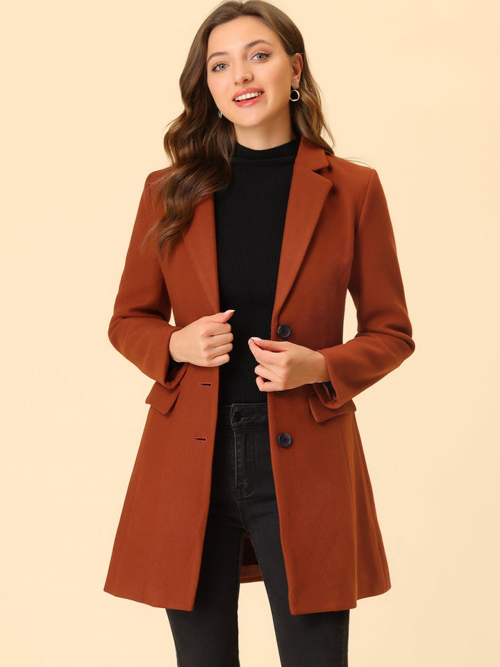 Bertille classic tailored coat with collar – image 22