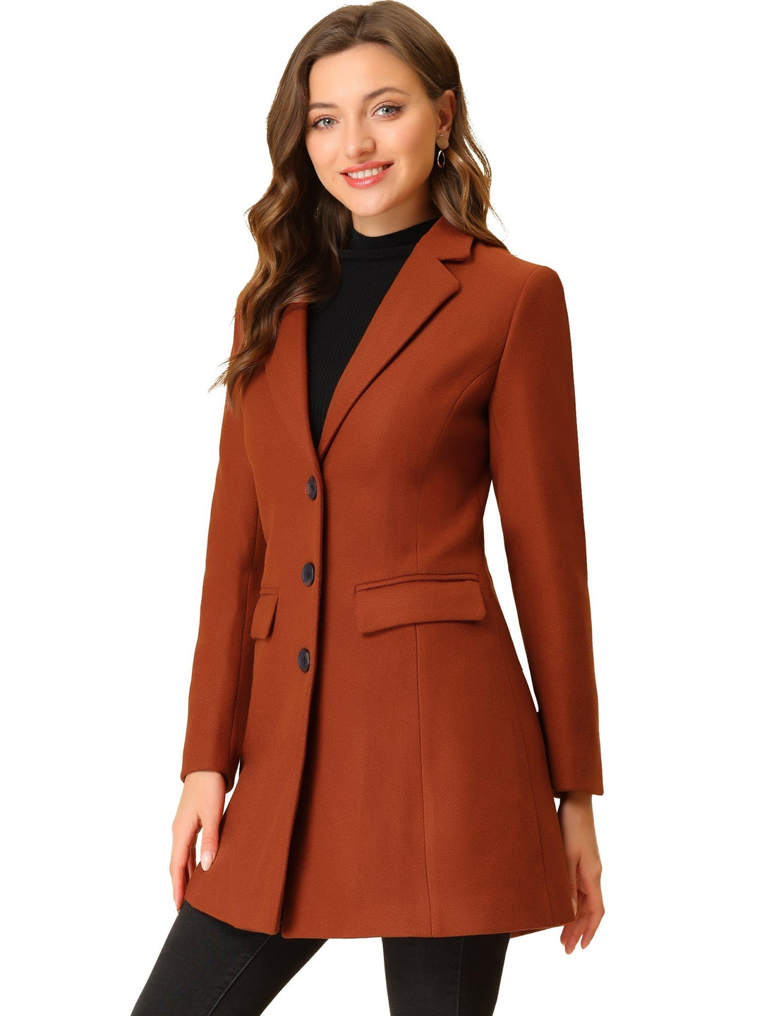 Bertille classic tailored coat with collar – image 25