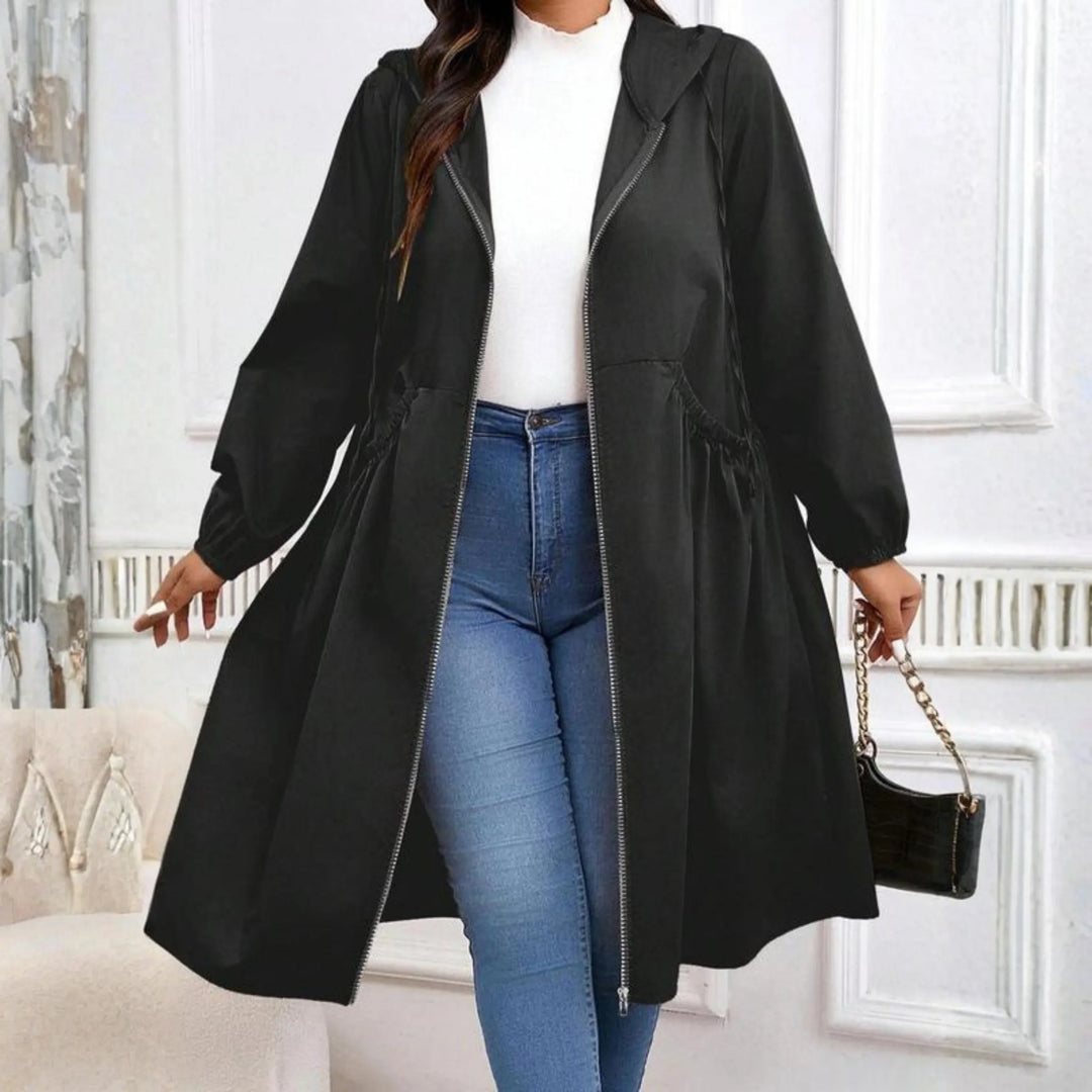 Ariana zip up hooded coat