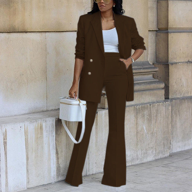 Melisande double breasted blazer and flared trouser set – image 6
