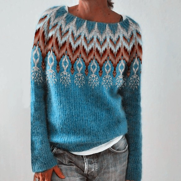 Gabrielle fair isle crew neck jumper – image 3