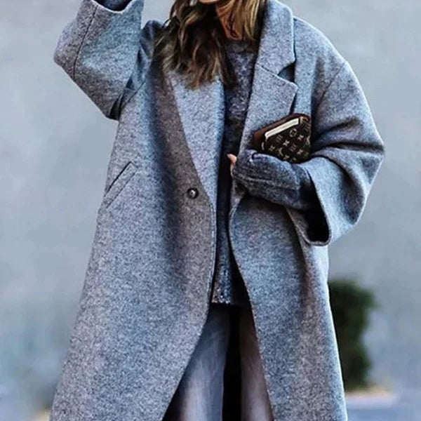 Oriane slim fit long hooded coat