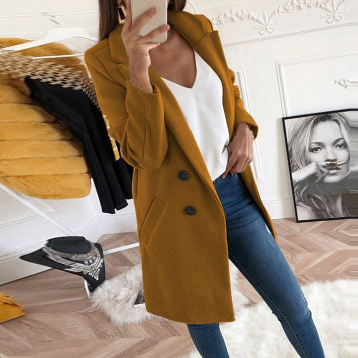Talia classic collared button coat – image 5