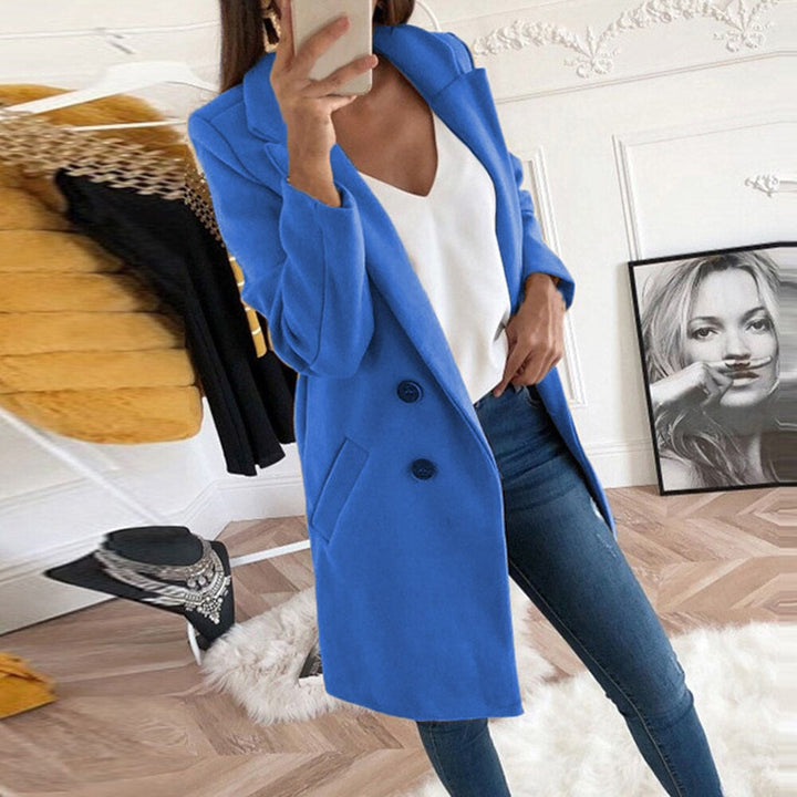 Talia classic collared button coat – image 6