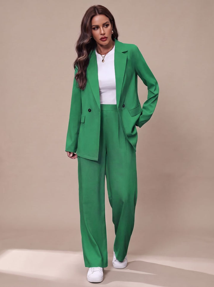 Tatiana double breasted blazer and wide leg trouser set – image 4