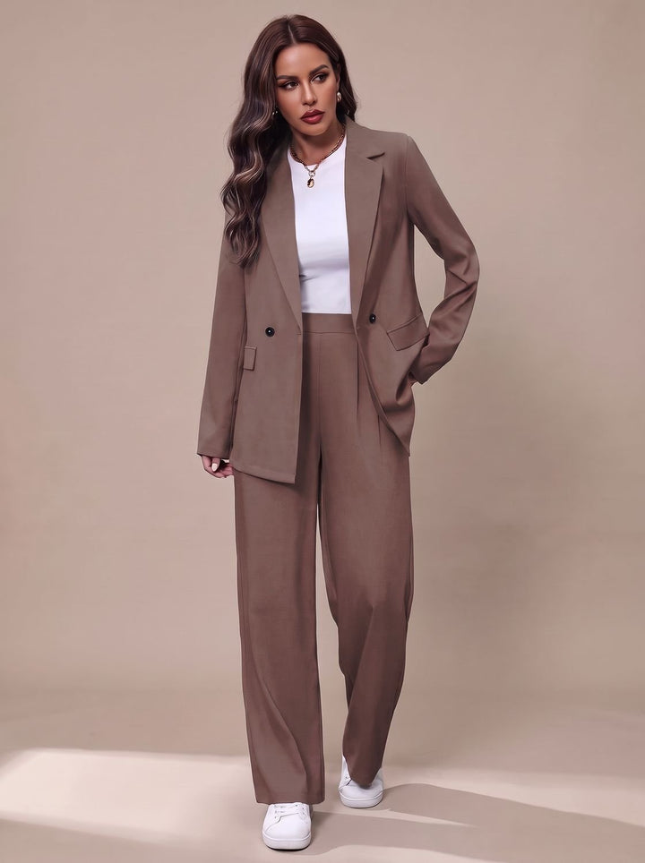 Tatiana double breasted blazer and wide leg trouser set – image 5