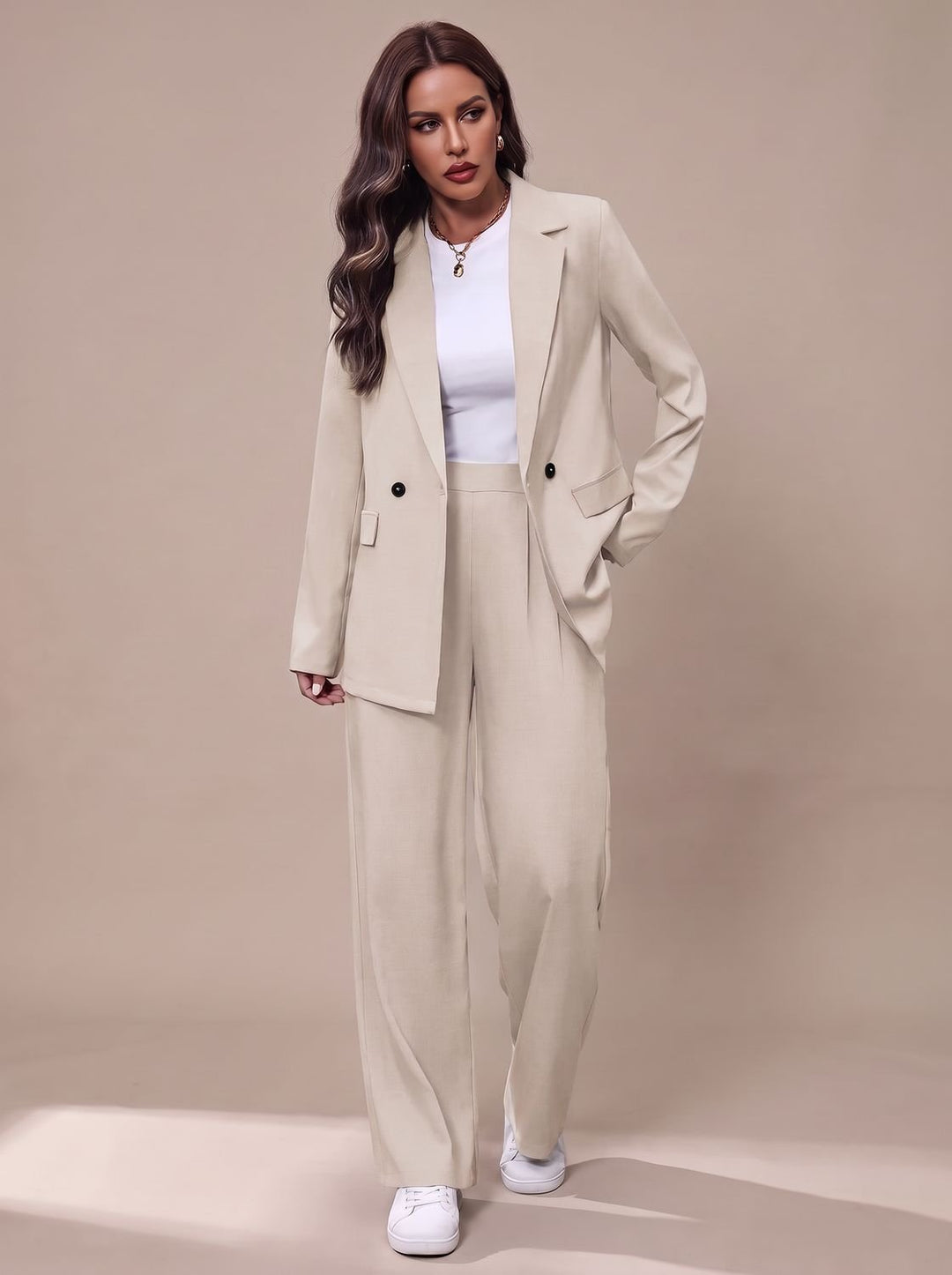 Tatiana double breasted blazer and wide leg trouser set – image 6