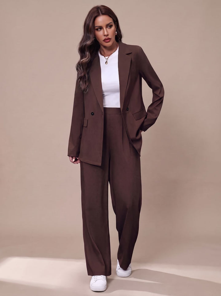 Tatiana double breasted blazer and wide leg trouser set – image 7