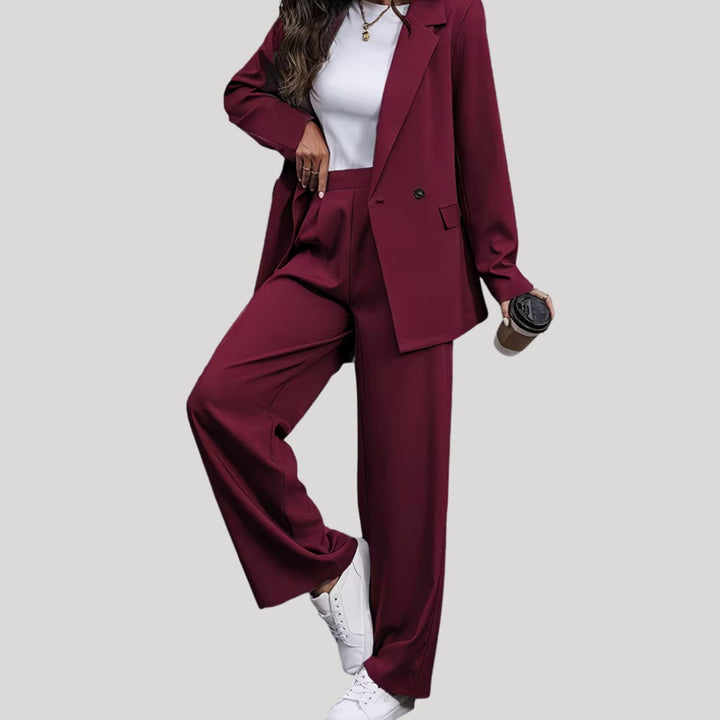 Tatiana double breasted blazer and wide leg trouser set – image 9
