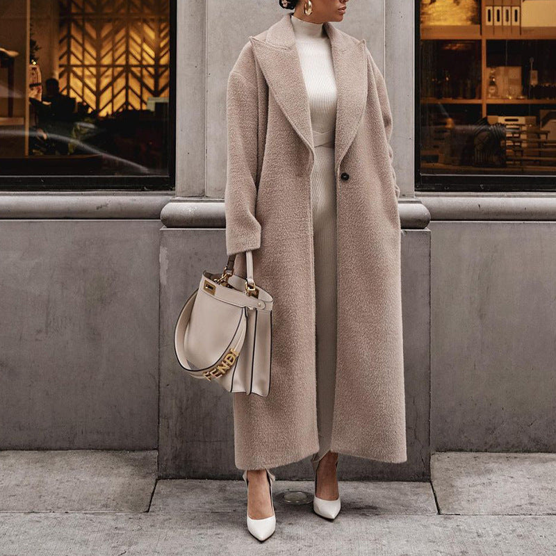 Sienna longline wrap coat with shawl collar – image 4