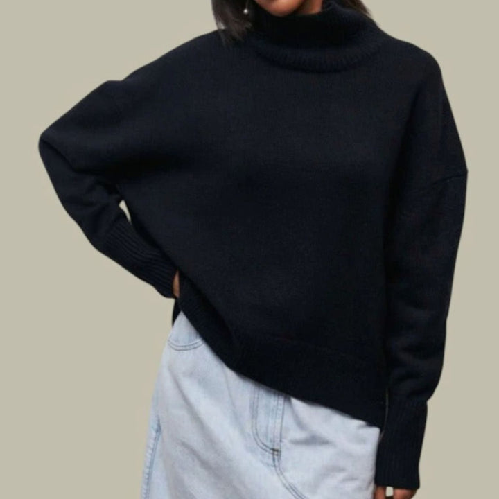 Edie oversized chunky turtleneck jumper