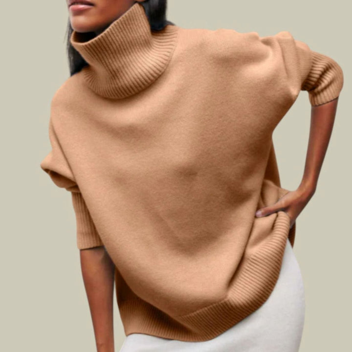 Edie oversized chunky turtleneck jumper – image 3