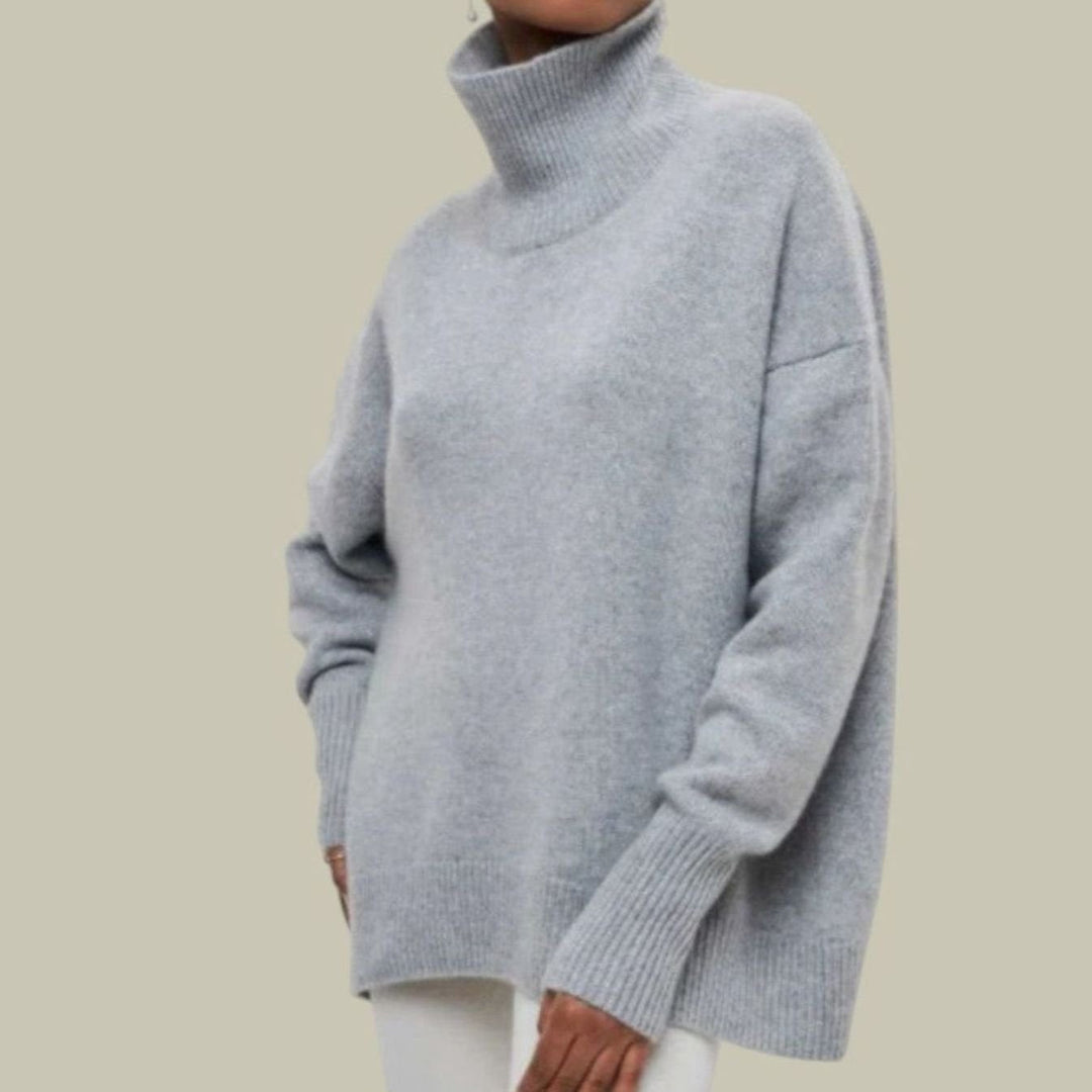 Edie oversized chunky turtleneck jumper – image 4