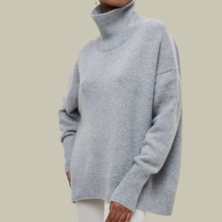 Edie oversized chunky turtleneck jumper – image 4