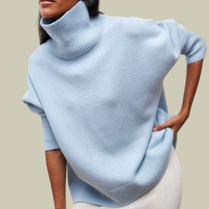 Edie oversized chunky turtleneck jumper – image 5