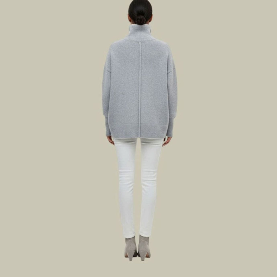 Edie oversized chunky turtleneck jumper – image 7