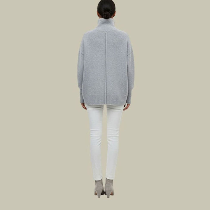 Edie oversized chunky turtleneck jumper – image 7