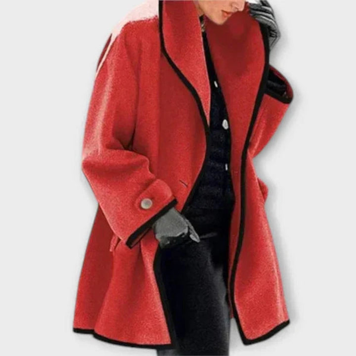 Paulina oversized wool blend swing coat – image 5