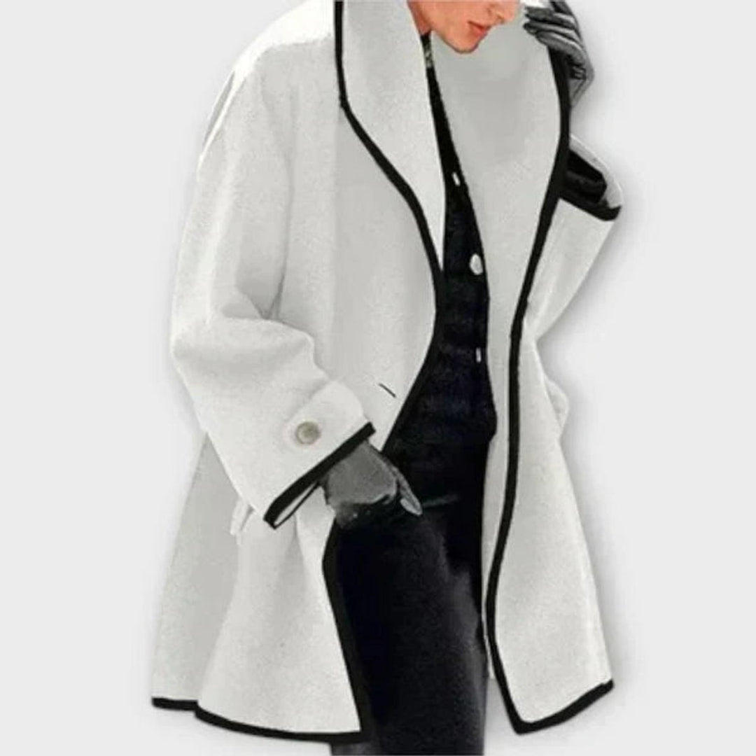Paulina oversized wool blend swing coat – image 6
