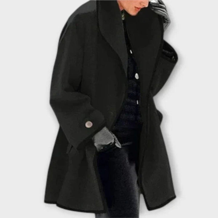 Paulina oversized wool blend swing coat – image 7