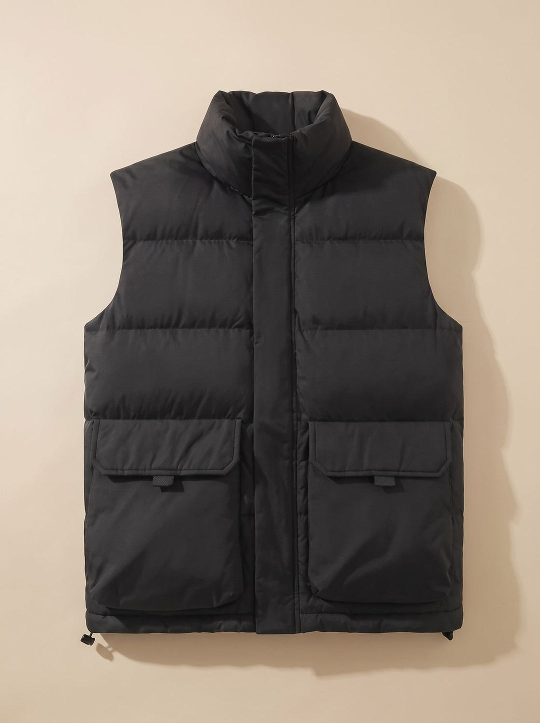 Alexandra quilted puffer gilet with flap pockets – image 2