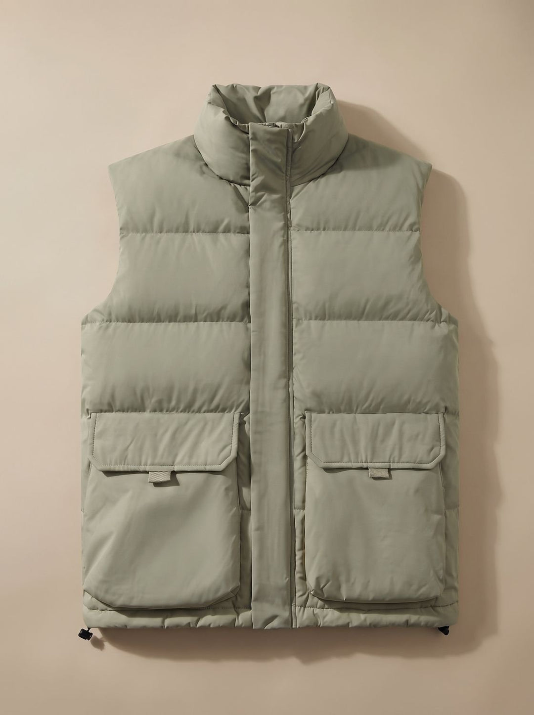 Alexandra quilted puffer gilet with flap pockets – image 3
