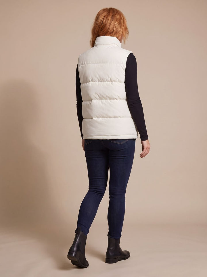 Alexandra quilted puffer gilet with flap pockets – image 7