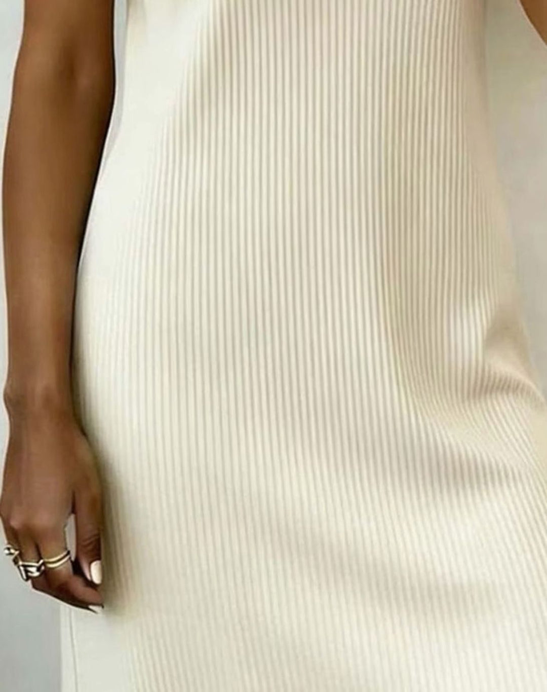 Winnifred | Elegant Ribbed Knit Mini Dress