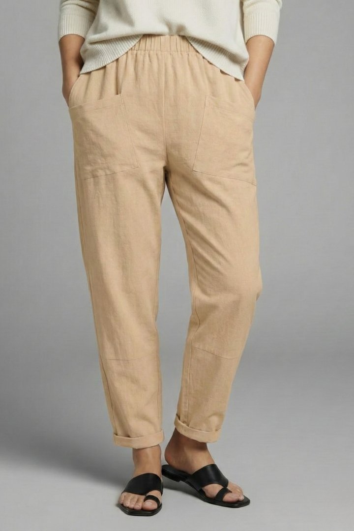Verity | Elegant Tapered Trousers with Elastic Waist