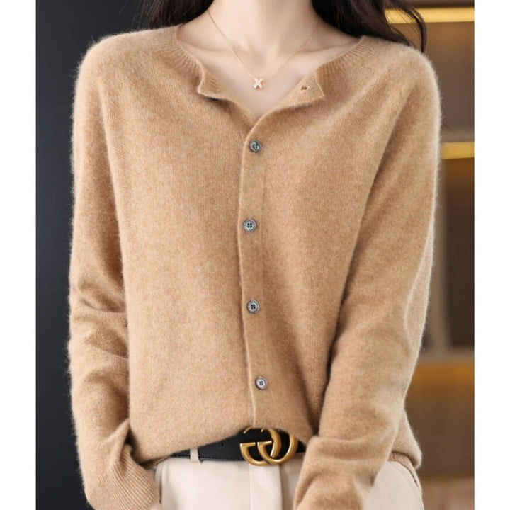 Roos round neck knit cardigan – image 11