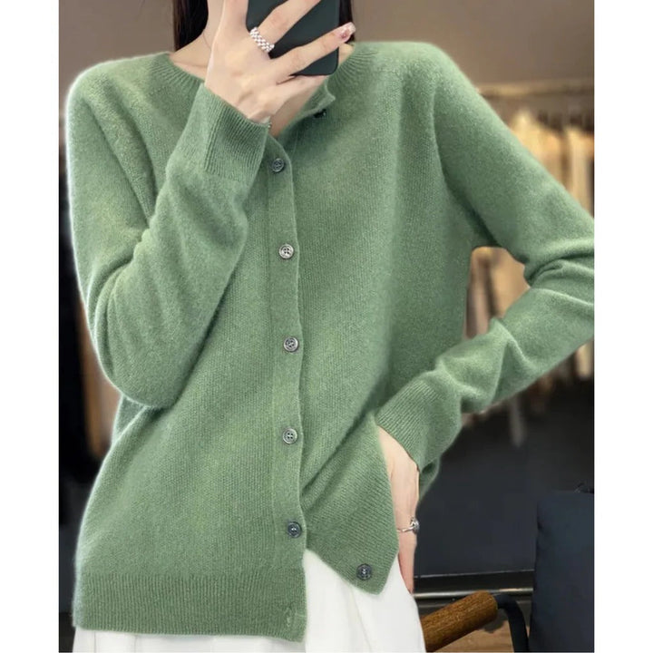 Roos round neck knit cardigan – image 13
