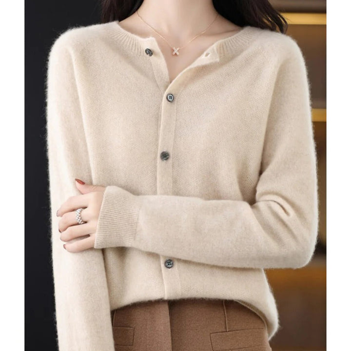 Roos round neck knit cardigan – image 15