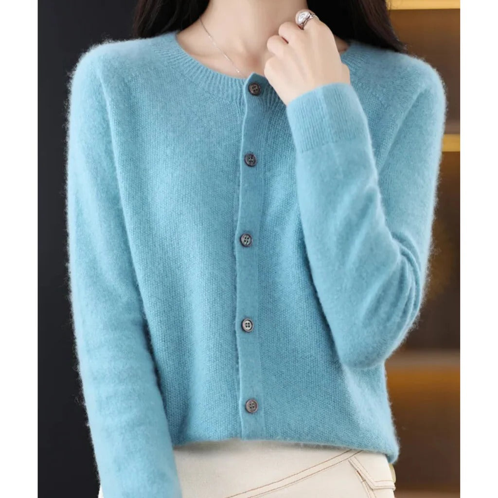 Roos round neck knit cardigan – image 4