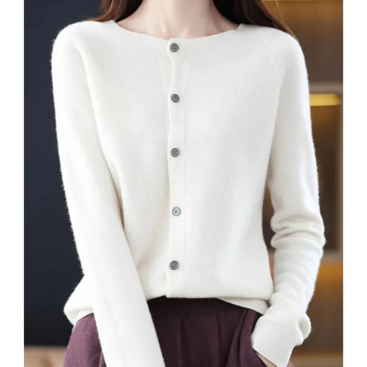 Roos round neck knit cardigan – image 5