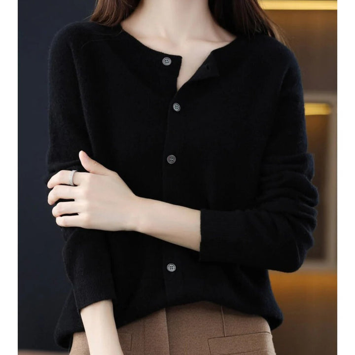 Roos round neck knit cardigan – image 6
