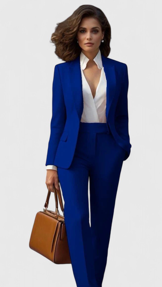 Olive two piece tailored trouser suit – image 4