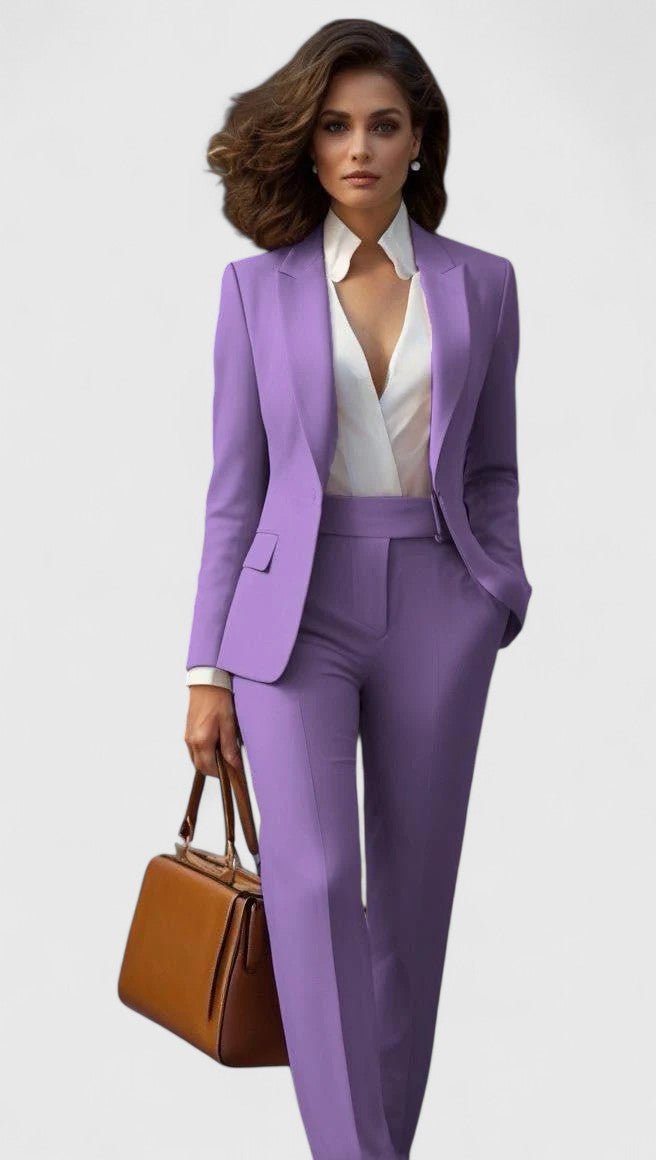 Olive two piece tailored trouser suit – image 5