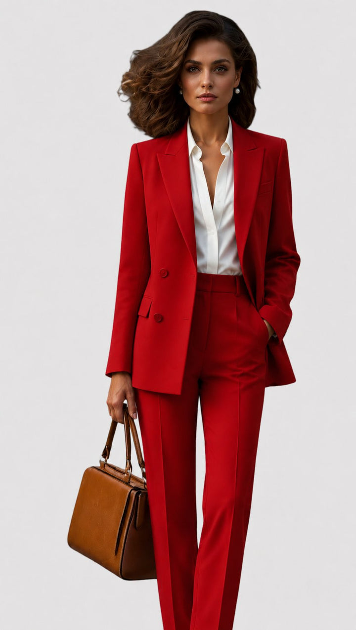 Olive two piece tailored trouser suit – image 7