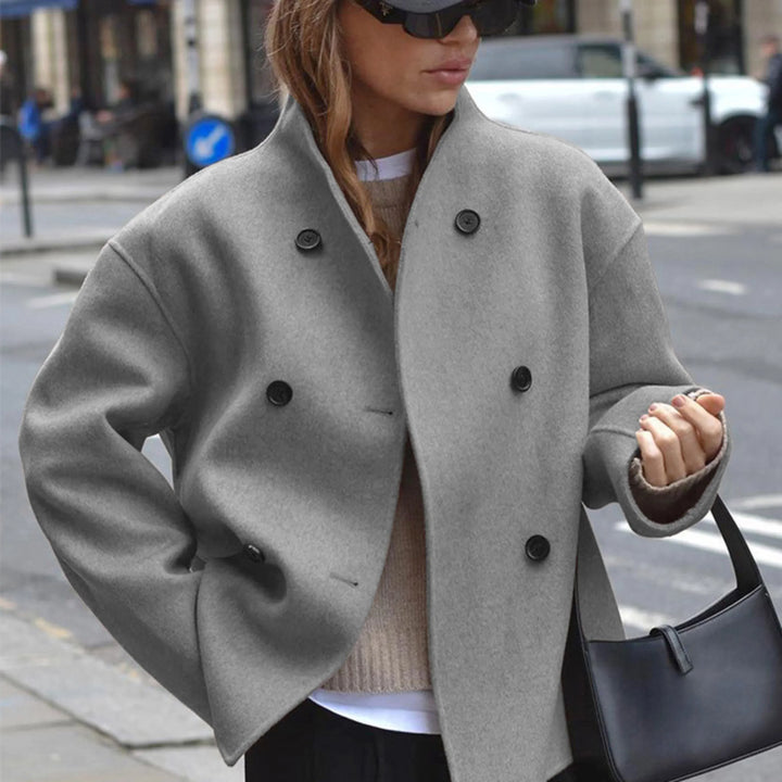 Elspeth double breasted statement coat – image 10