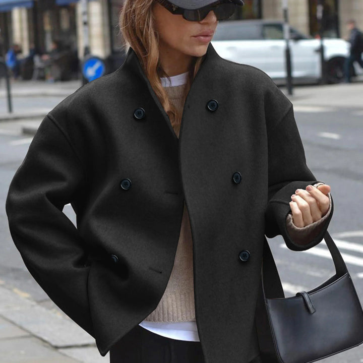 Elspeth double breasted statement coat – image 11