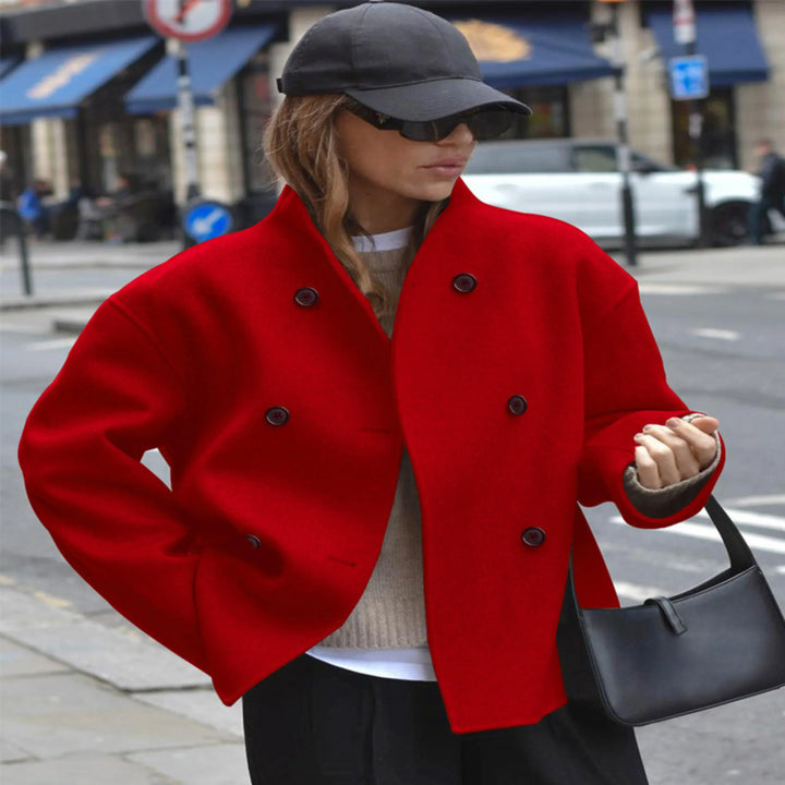 Elspeth double breasted statement coat – image 2