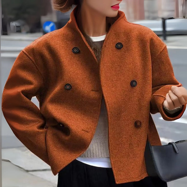 Elspeth double breasted statement coat – image 3