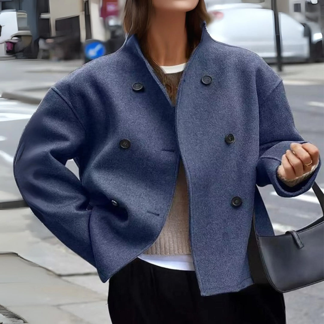 Elspeth double breasted statement coat – image 4